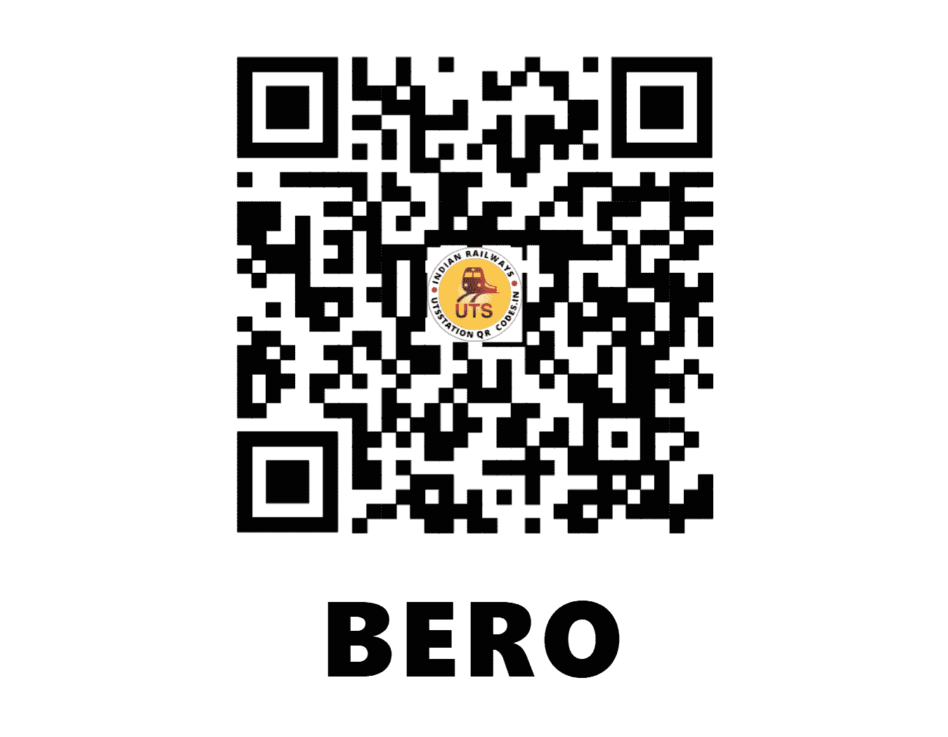 UTS QR Code for BERO - BERO (SE - WEST BENGAL)